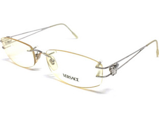Versace Γυναικείος Σκελετός Γυαλιών Οράσεως Μεταλλικός Ασημί
