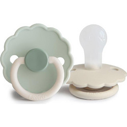 Frigg Daisy Πιπίλες Σιλικόνης 6-18m Little Darling Cream 2τμχ