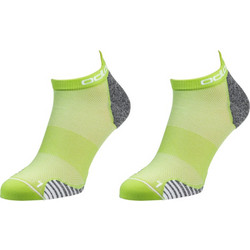 Odlo Ανδρικές Κάλτσες Κοντές με Σχέδια Lime 2Pack 762960-48802