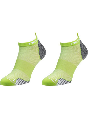 Odlo Ανδρικές Κάλτσες Κοντές με Σχέδια Lime 2Pack 762960-48802