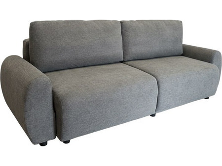 Pakoworld Hungie Τριθέσιος Καναπές Κρεβάτι Γκρι 250x92x89cm 074-000063
