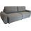 Pakoworld Hungie Τριθέσιος Καναπές Κρεβάτι Γκρι 250x92x89cm 074-000063