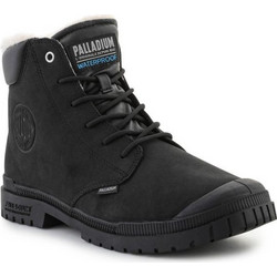 Palladium sp20 Cuff Ανδρικά Μποτάκια Δερμάτινα Μαύρα Αδιάβροχα με Γούνα 79067-008