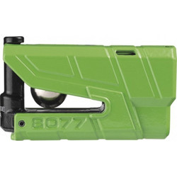 ABUS Granit Detecto X-Plus 8077 2.0 Κλειδαριά Δισκόφρενου Μηχανής με Συναγερμό Πράσινη
