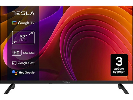 Tesla 32E655BHS Smart Τηλεόραση 32" HD Ready LED HDR (2025)