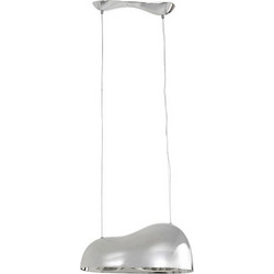 Kare Design Κρεμαστό Φωτιστικό Οροφής Μονόφωτο Ασημί 57759