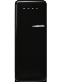 Smeg 50's Style FAB28LBL6 Retro Μονόπορτο Ψυγείο 270lt Υ153xΠ60.1xΒ72.8cm Μαύρο