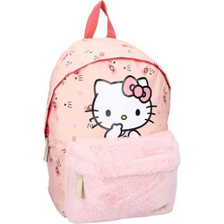 Vadobag Hello Kitty Furry Fantasy Σχολική Τσάντα Πλάτης Δημοτικού Σομόν VADO230-00781
