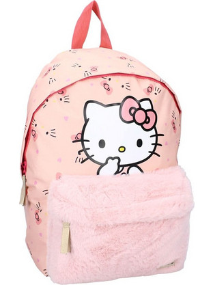 Vadobag Hello Kitty Furry Fantasy Σχολική Τσάντα Πλάτης Δημοτικού Σομόν VADO230-00781