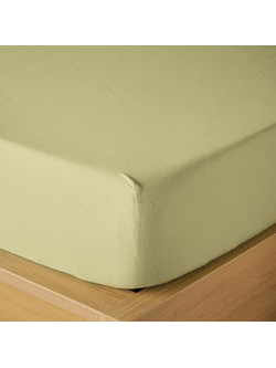 Kentia Σεντόνι Διπλό Βαμβακερό με Λάστιχο 140x200+35 Versus Suave 02 Olive