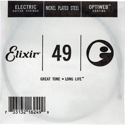 Elixir Strings Optiweb Χορδή Ηλεκτρικής Κιθάρας Nickel Plated Steel 49"
