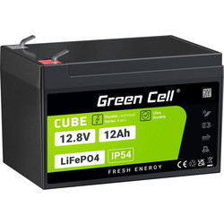 Green Cell LFPGC12V12AH Μπαταρία LiFePO4 12.8V 12Ah