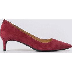 Michael Kors Alina Γόβες Suede με Λεπτό Χαμηλό Τακούνι Κόκκινες 40R3ALMP1S-691