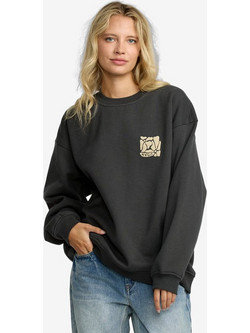 RVCA Γυναικείο Φούτερ Oversized Ανθρακί 23B463504