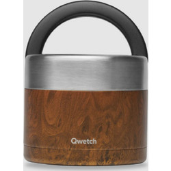 Qwetch Δοχείο Φαγητού Θερμός Inox 850ml Καφέ