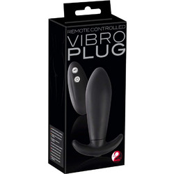 You2Toys Vibro Πρωκτική Σφήνα Ασύρματη με Δόνηση 12cm Μαύρη