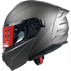 Pilot Helmets Spyder Matt Titanium Κράνος Μηχανής Flip-Up 1550gr