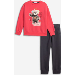 Funky Bear Stars Παιδικό Σετ Φόρμας Φούξια Μαύρο 226-517138-1