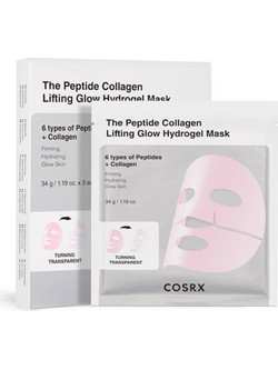 Cosrx The Peptide Collagen Lifting Glow Hydrogel Sheet Μάσκα Προσώπου για Ενυδάτωση & Λάμψη με Κολλαγόνο 3x34gr