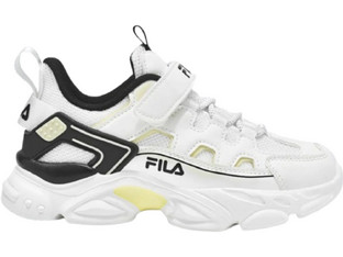 Fila Memory Spinel 3 Παιδικά Sneakers Λευκά Μαύρα Κίτρινα 3YF33002-101