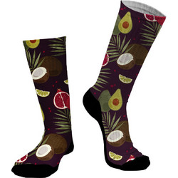Dimisocks Do You Dare Tropical Fruits Ανδρικές Κάλτσες Ψηλές με Σχέδια Μωβ 70145