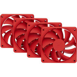 Hyte FA12 Case Fan 120mm με Σύνδεση 4-Pin PWM 4τμχ Wild Cherry