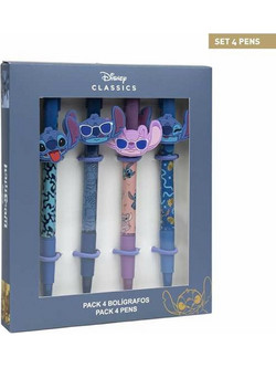 Disney Stitch Σετ Στυλό Διαρκείας 4τμχ 2700000344