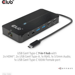 CLUB3D CSV-1595 USB-C Docking Station με HDMI PD Ethernet