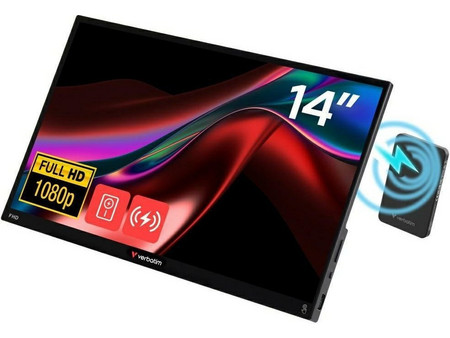 Verbatim Touchscreen Monitor + Power Bank 5000mAh IPS HDR Φορητό Monitor 14" 1920x1080 FHD 60Hz 6ms