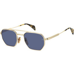 David Beckham DB1229/S HM2/A9 Ανδρικά Γυαλιά Ηλίου Aviator Μεταλλικά Χρυσά με Μπλε Φακό