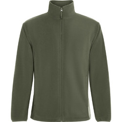 Roly Ανδρική Ζακέτα Fleece με Φερμουάρ Χακί CQ6414-159