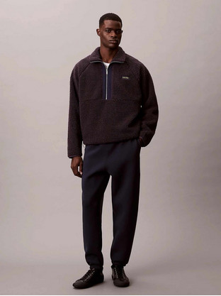 Calvin Klein Ανδρικό Παντελόνι Φόρμας με Λάστιχο Navy Μπλε LV04RE219G-CEF