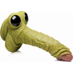 Creature Cocks Scaled Swamp Dildo με Βεντούζα & Όρχεις Πράσινο