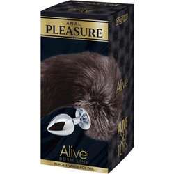 Alive Anal Pleasure Large Πρωκτική Σφήνα Tail Plug Καφέ A-70435