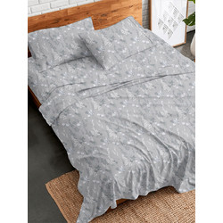 Palatex Σετ Σεντόνια Υπέρδιπλα Φανελένια 230x260 Stepp Daffodil Grey