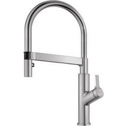 Blanco Solenta-S 523127 Μπαταρία Κουζίνας Πάγκου Διπλής Παροχής Ανάμεικτη με Εύκαμπτο Ρουξούνι Inox
