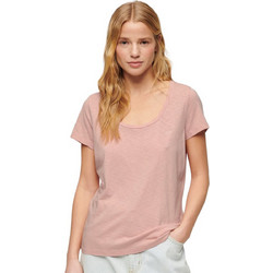 Superdry Γυναικείο Αθλητικό T-Shirt Σομόν W1011381A-HSU
