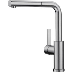 Blanco Lanora-S-F 526180 Μπαταρία Κουζίνας Πάγκου Διπλής Παροχής Ανάμεικτη Inox
