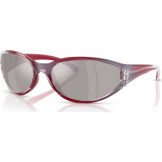 Arnette AN4368 30376G Ανδρικά Γυαλιά Ηλίου Ορθογώνια Κοκάλινα Κόκκινο με Γκρι Φακό