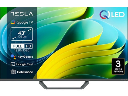 Tesla Q43E665GFS Smart Τηλεόραση 43" Full HD QLED HDR (2025)