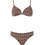 Gsecret Bikini Set Τριγωνάκι με Ενίσχυση Καφέ C6389-36427