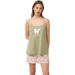 Vamp Babydoll Καλοκαιρινό Βαμβακερό Πράσινο Mint 24289
