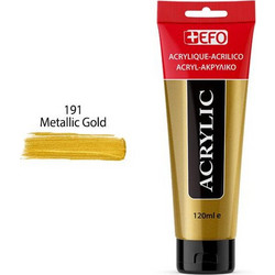 EFO 191 Metallic Gold Ακρυλικό Χρώμα Ζωγραφικής 120ml