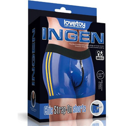 Lovetoy Ingen Chic Shorts Εσώρουχο Strap On Μπλε