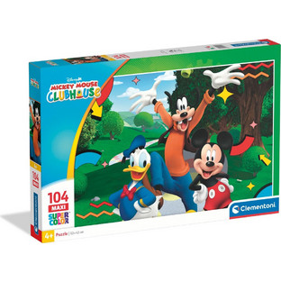 Παιδικό Puzzle Clementoni Maxi Super Color Mickey Club House 104 Κομμάτια 25018