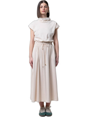 Helmi Midi Καθημερινό Φόρεμα Nude 57-05-004