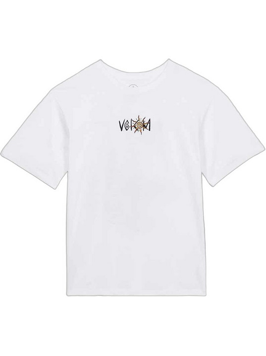 Volcom Sunfish Παιδικό T-Shirt Κοντομάνικο Λευκό C3512623-WHT