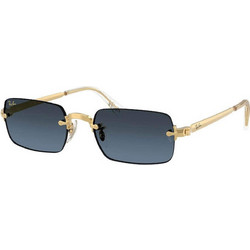 Ray-Ban RB3928 001S2 Ανδρικά Γυαλιά Ηλίου Τετράγωνα Μεταλλικά Χρυσά με Μαύρο Φακό
