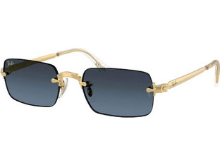 Ray-Ban RB3928 001S2 Ανδρικά Γυαλιά Ηλίου Τετράγωνα Μεταλλικά Χρυσά με Μαύρο Φακό