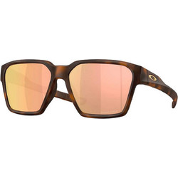Oakley OO9497 06 Ανδρικά Γυαλιά Ηλίου Τετράγωνα Κοκάλινα Καφέ με Πορτοκαλί Φακό